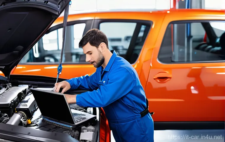 자동차정비사로서 성공한 사람들의 사례 - **Prompt 1: The Modern Mechatronic Technician at Work**
    A highly skilled Italian mechatronic tec...