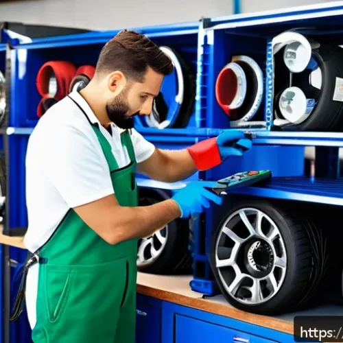 자동차정비사의 주요 역할과 책임 - A professional Italian auto mechanic in a modern workshop, wearing clean, practical work overalls an...
