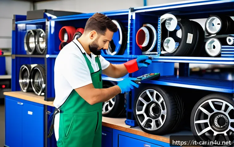 자동차정비사의 주요 역할과 책임 - A professional Italian auto mechanic in a modern workshop, wearing clean, practical work overalls an...